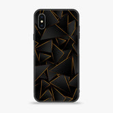 iPhone XS Max - 3D Design 4 - Premium Printed Glass soft Bumper shock Proof Case CS-11966